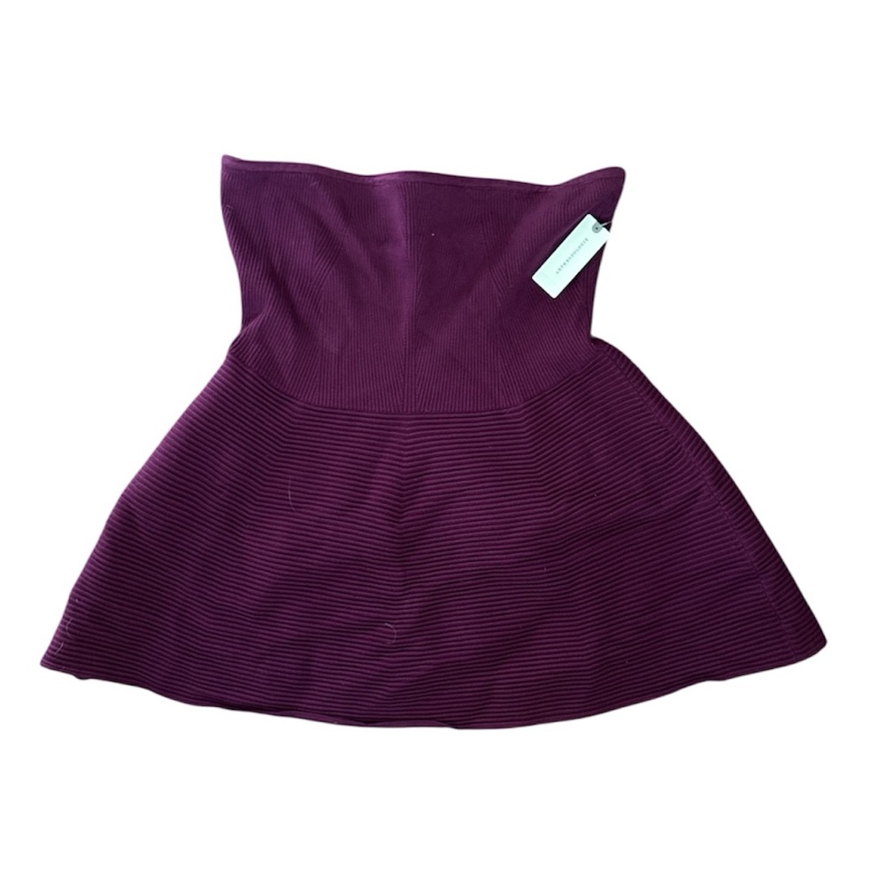 ANTHROPOLOGIE➕NWT Maeve Strapless Peplum Knit Top - Picture 5 of 9